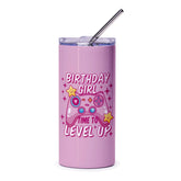 Birthday Girl Time To Level Up Travel Tumbler product